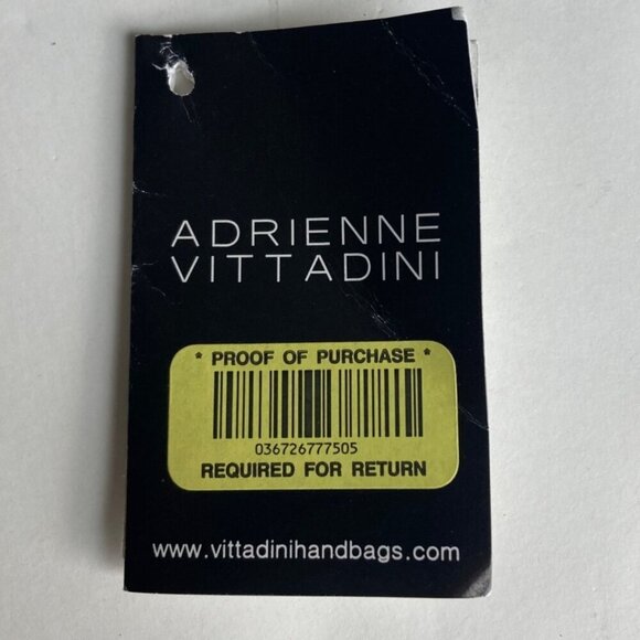 Adrienne Vittadini Embroidered Bag Black Satin Floral Pattern Boho Hobo New - Picture 13 of 14